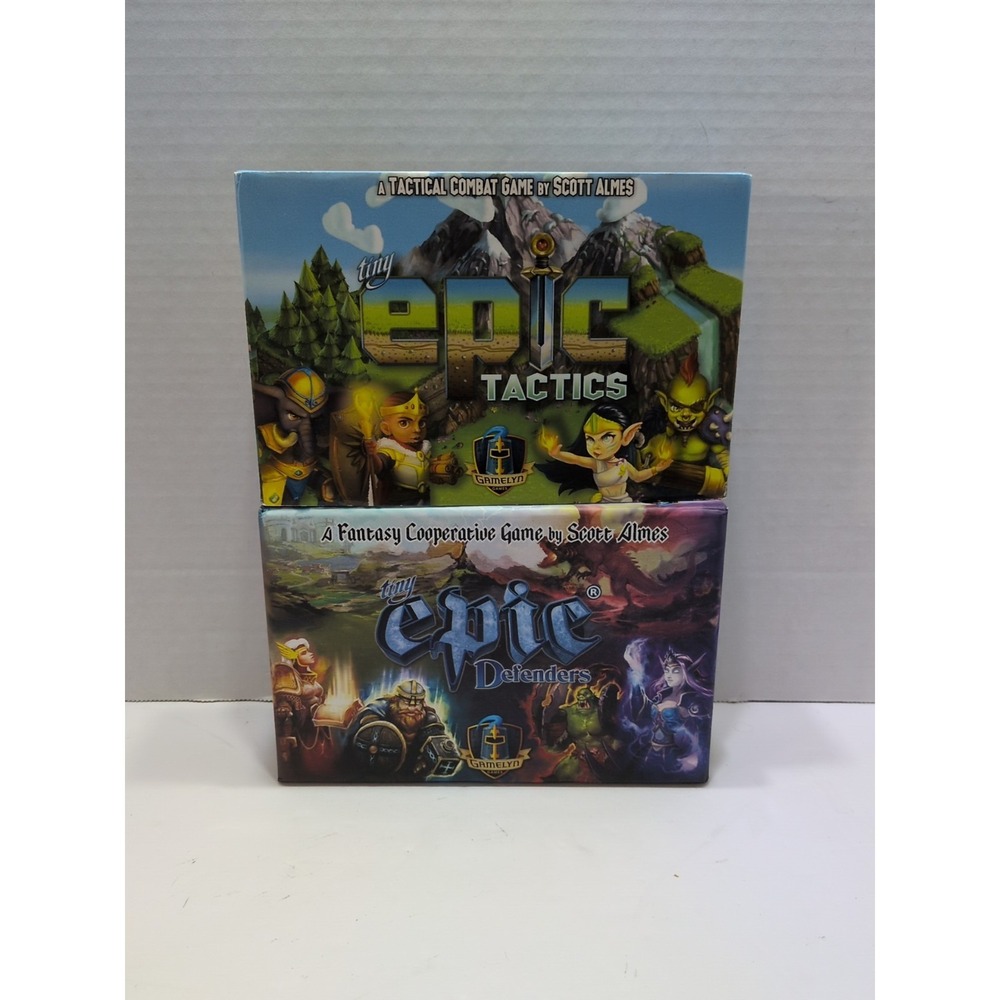 Tiny Epic Defender And Tiny Epic Tactics Combat  Board Game Magic Elves Complete